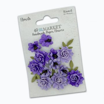 Kismet (purple) Florets Paper Flowers