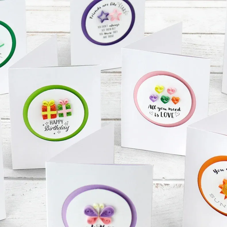 Miniature Sentiments Quilling Card Kit