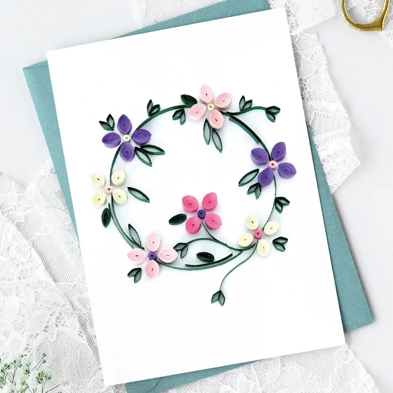 Floral Guided Quilling Card Kit