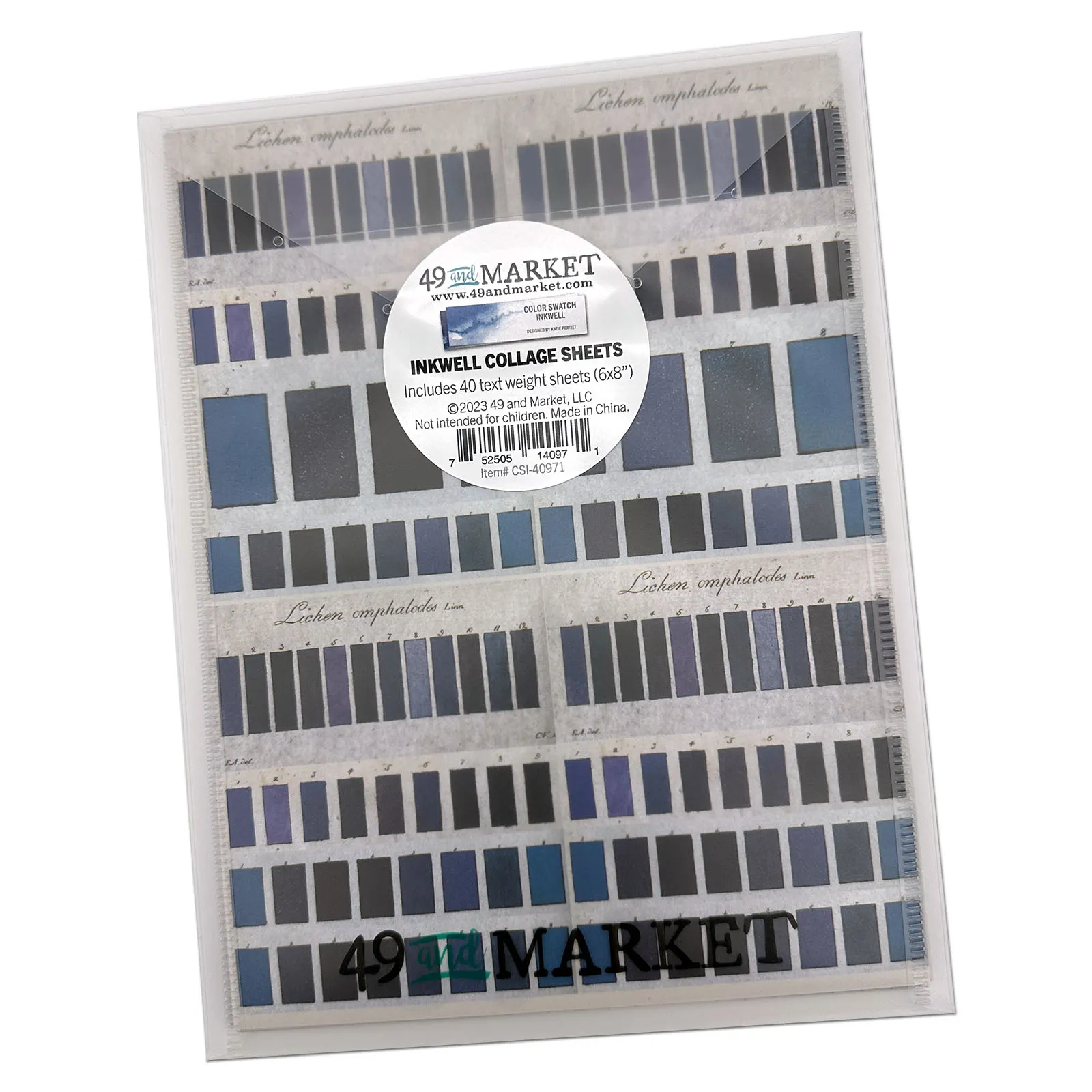 Color Swatch Inkwell Collage Sheets