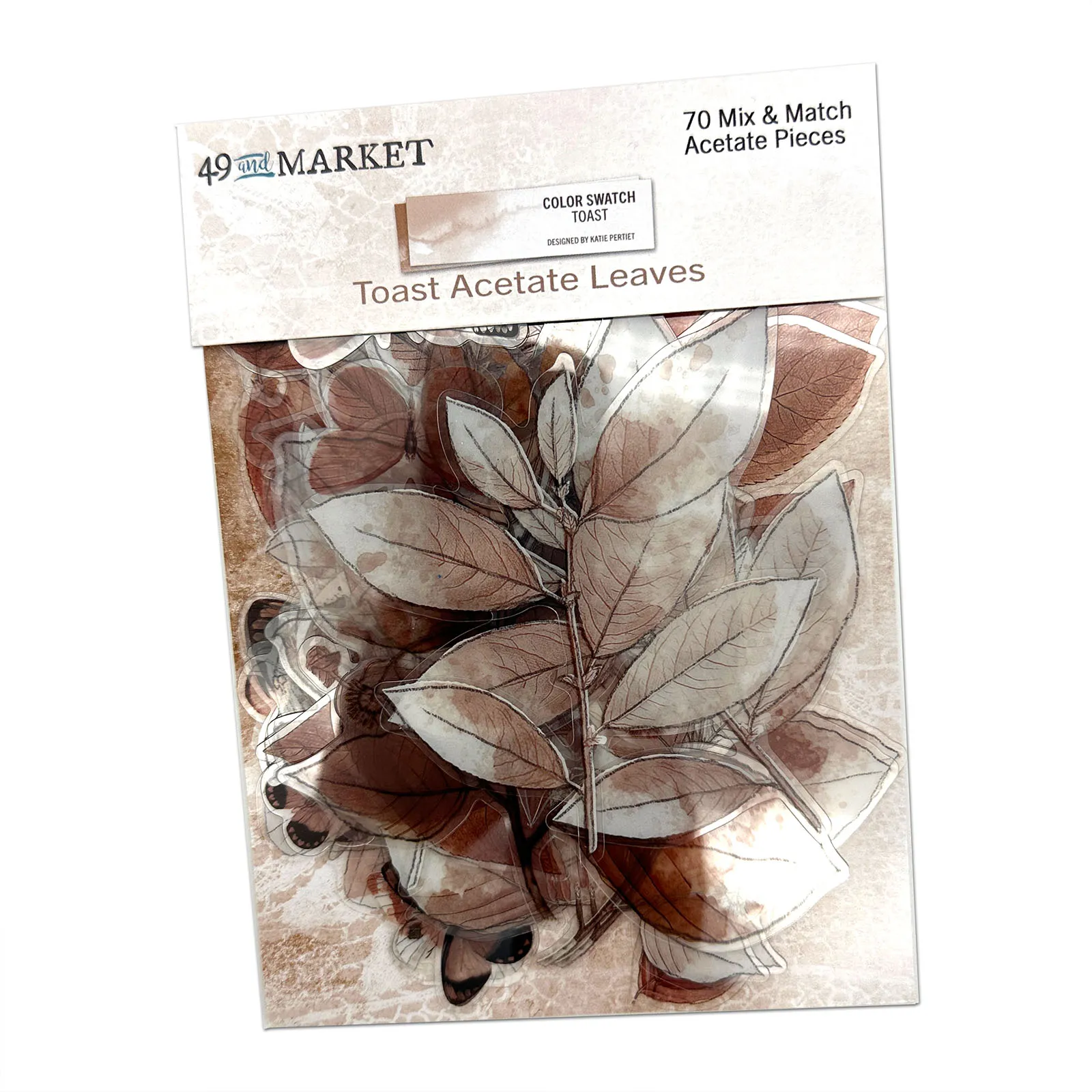 Color Swatch Toast Acetate Leaves