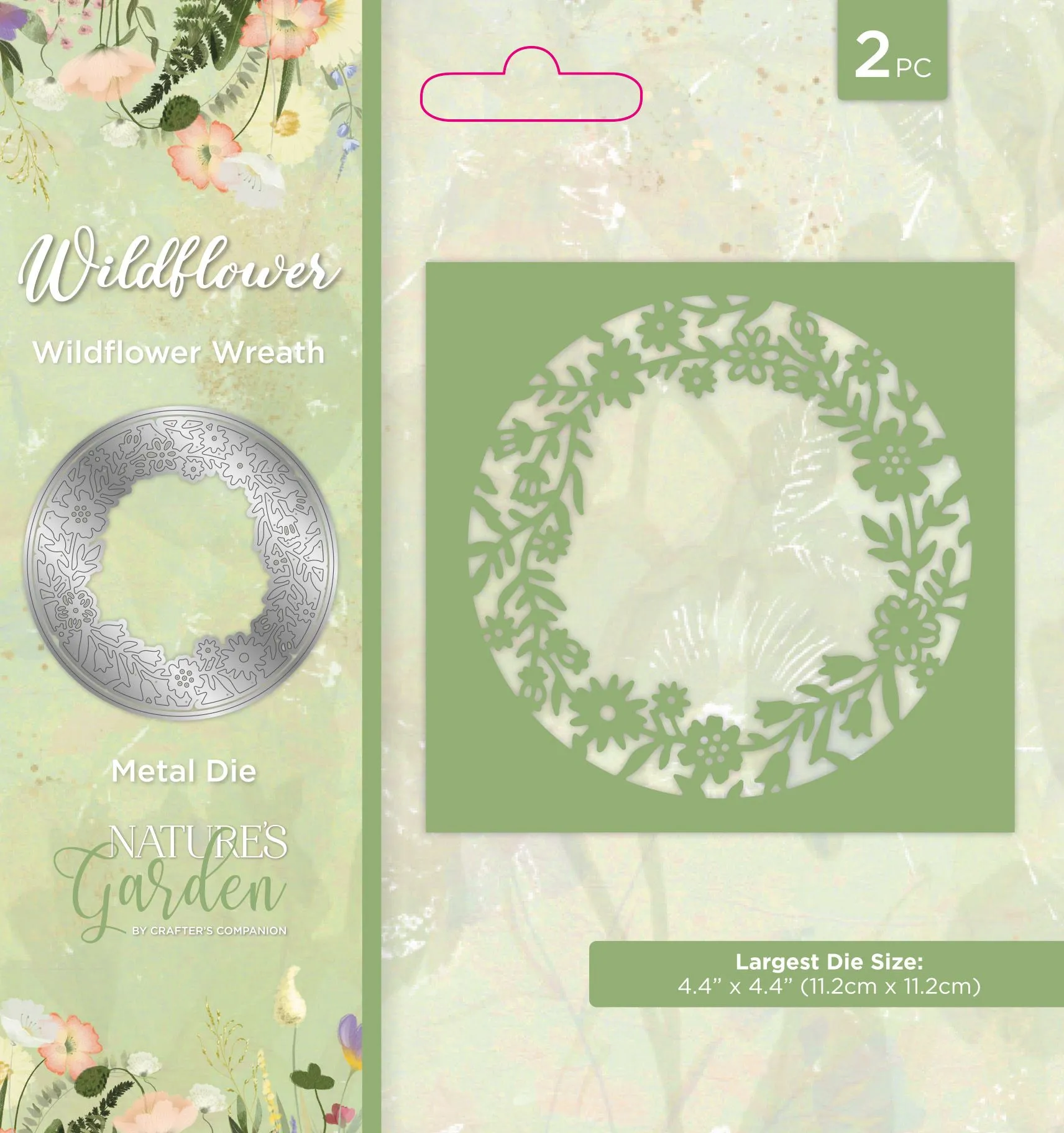 Wildflower Wreath Metal Die