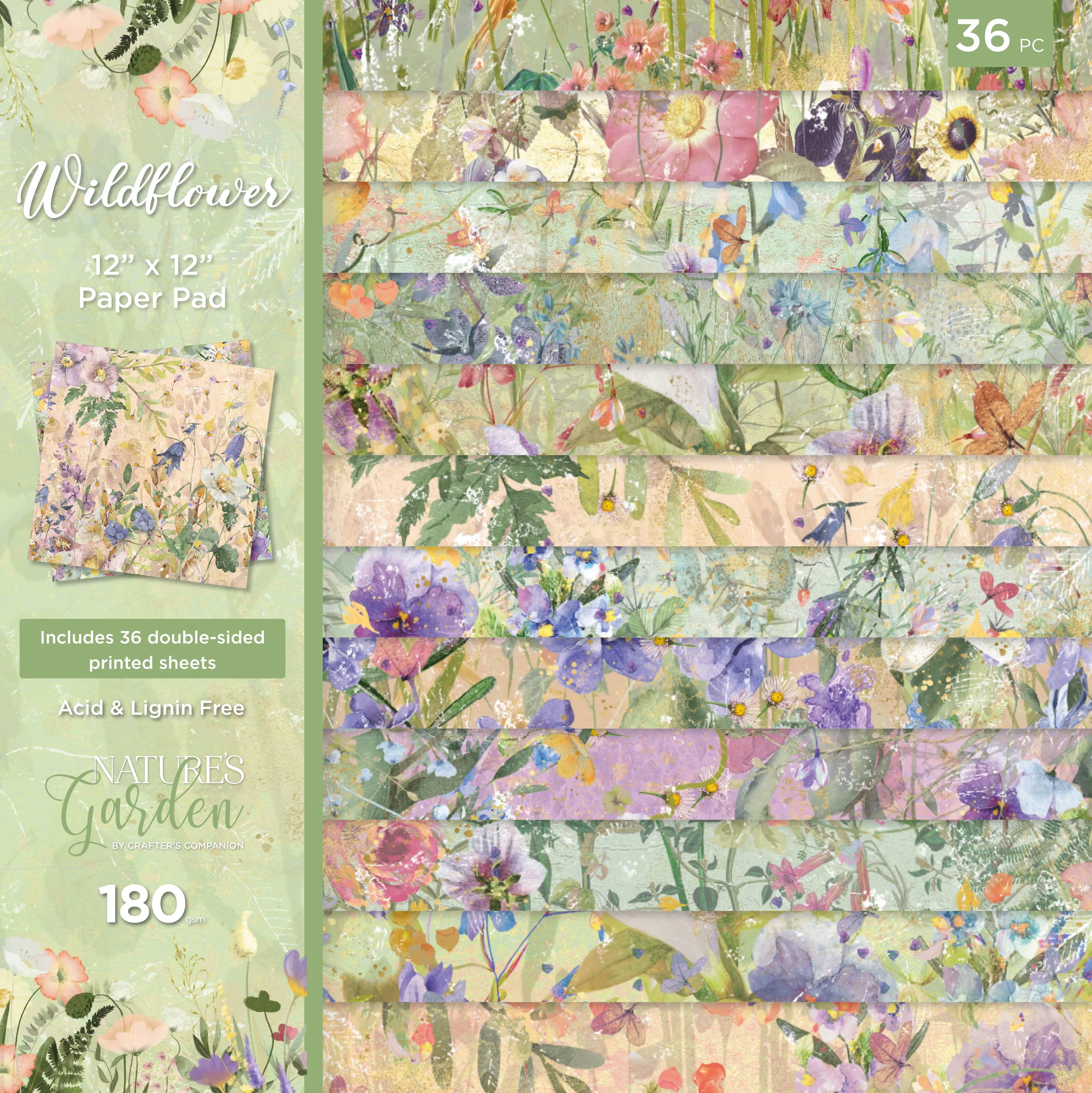 Nature's Garden Wildflower Paper Pad 12