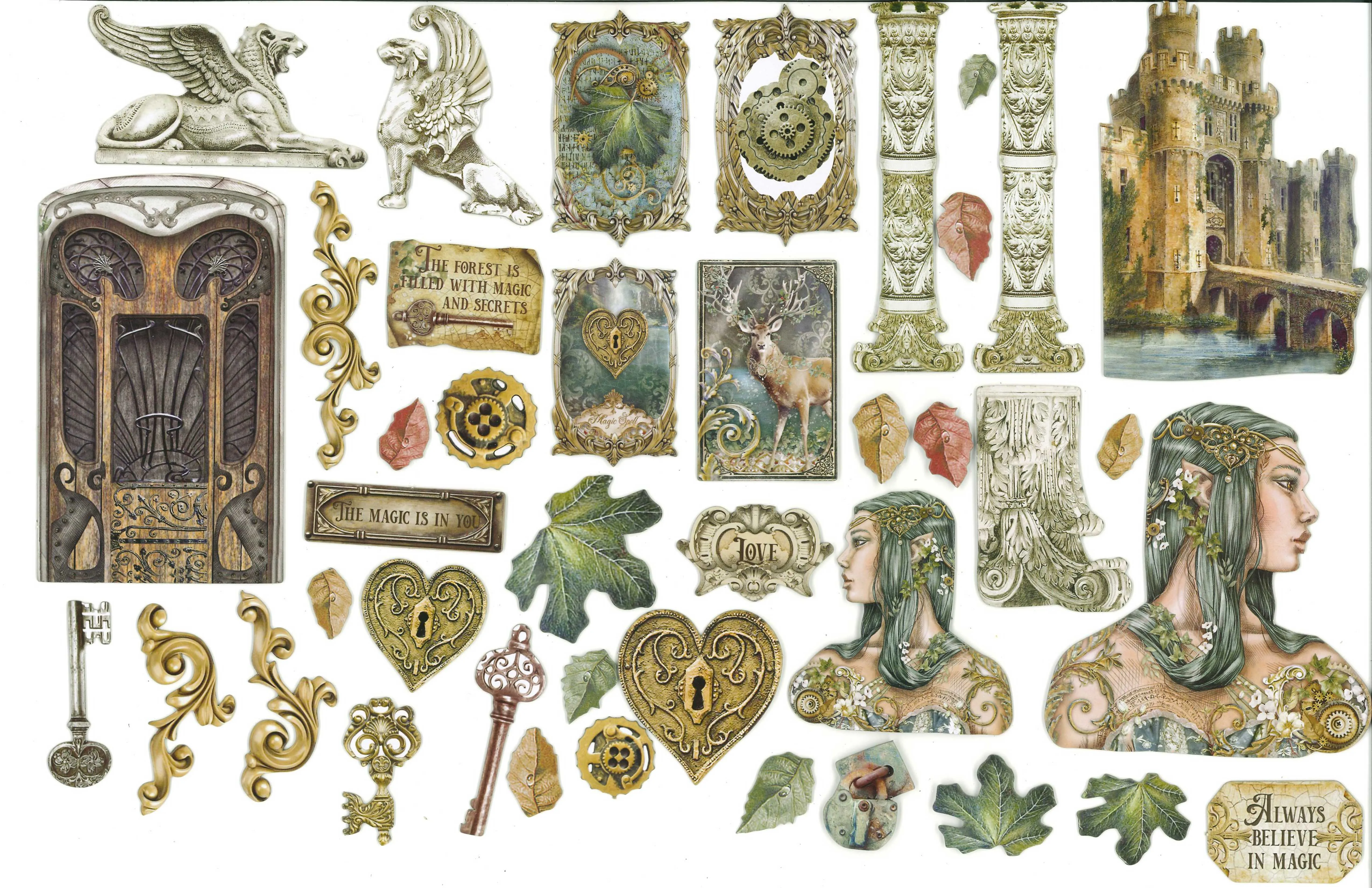 Magic Forest Die-Cuts, 42 pieces