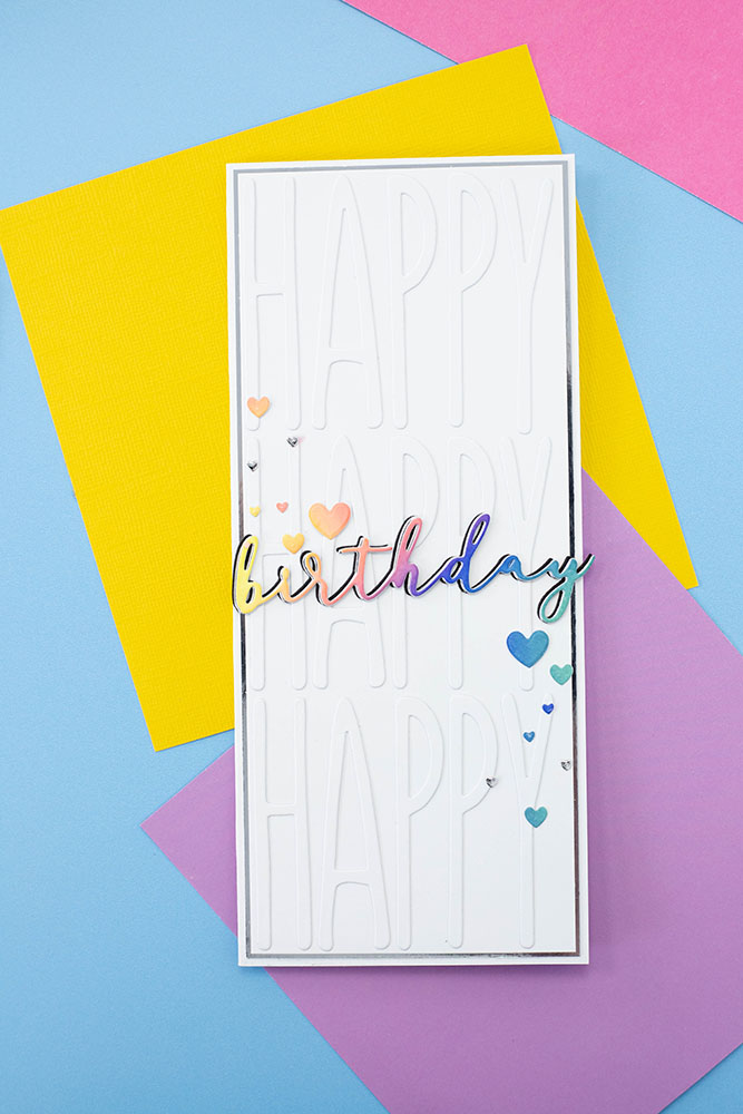 Happy Birthday Ribbon Card - Bella Crafts Publishing