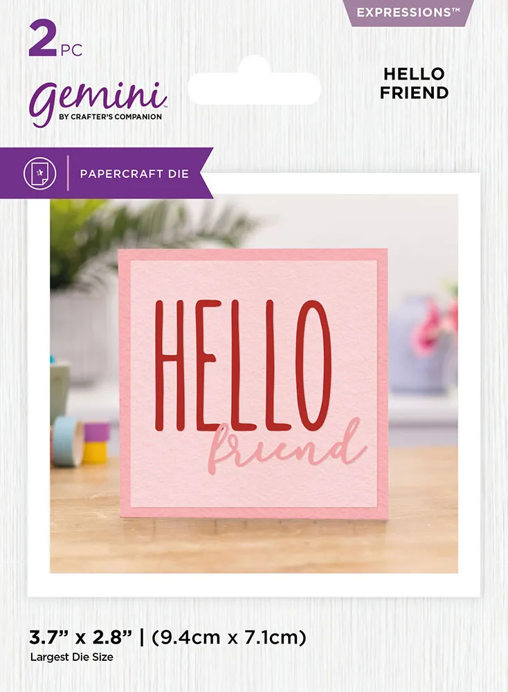 Hello Friend Expressions Metal Dies