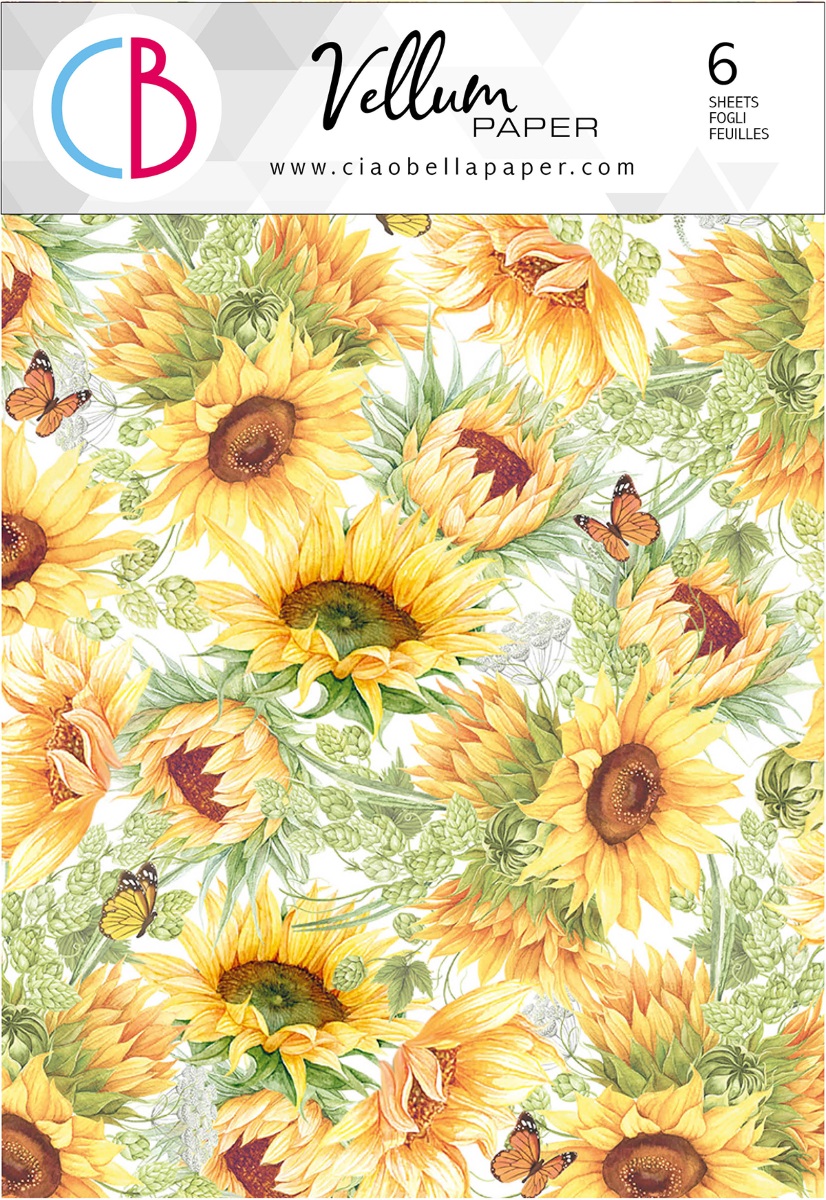 Vellum Farmhouse Garden Paper Patterns A4 6/Pkg