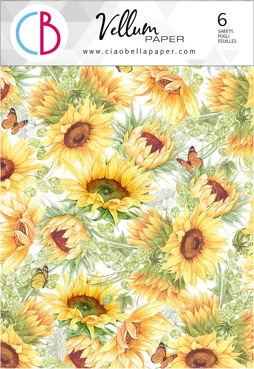 Vellum Farmhouse Garden Paper Patterns A4 6/Pkg