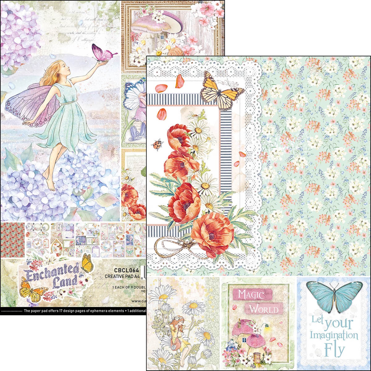 Paper Wishes | Enchanted Land Creative Pad A4 9/Pkg