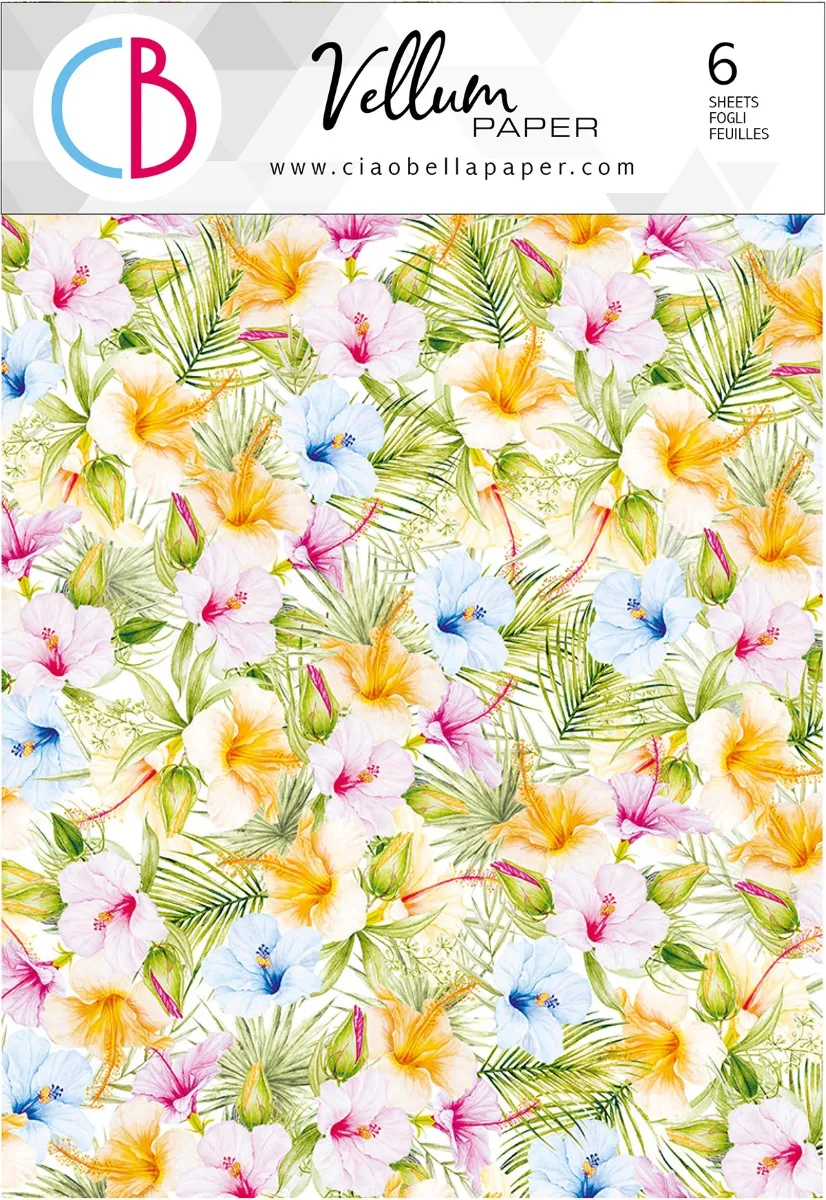 Vellum Summer Breeze Paper Patterns A4 6/Pkg