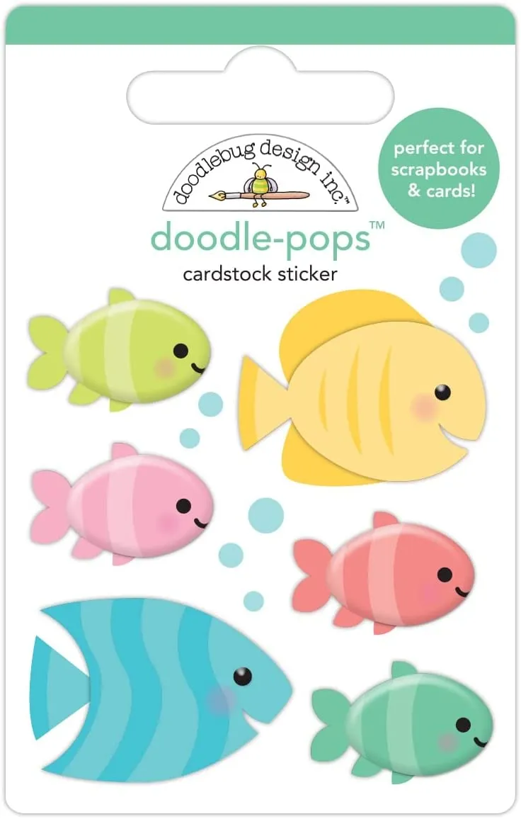 Tropical Fish 3D Stickers