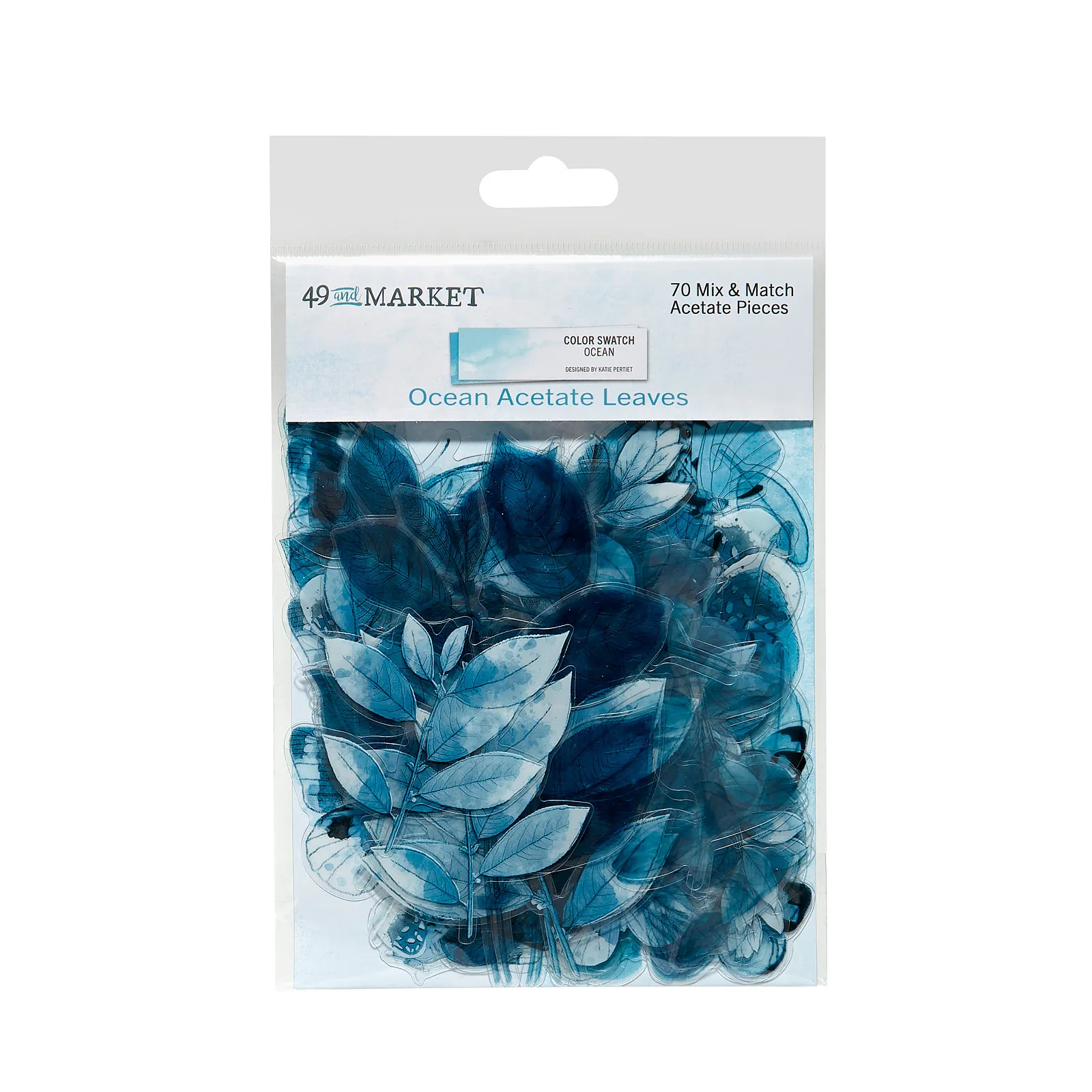 Color Swatch Ocean Acetate Leaves