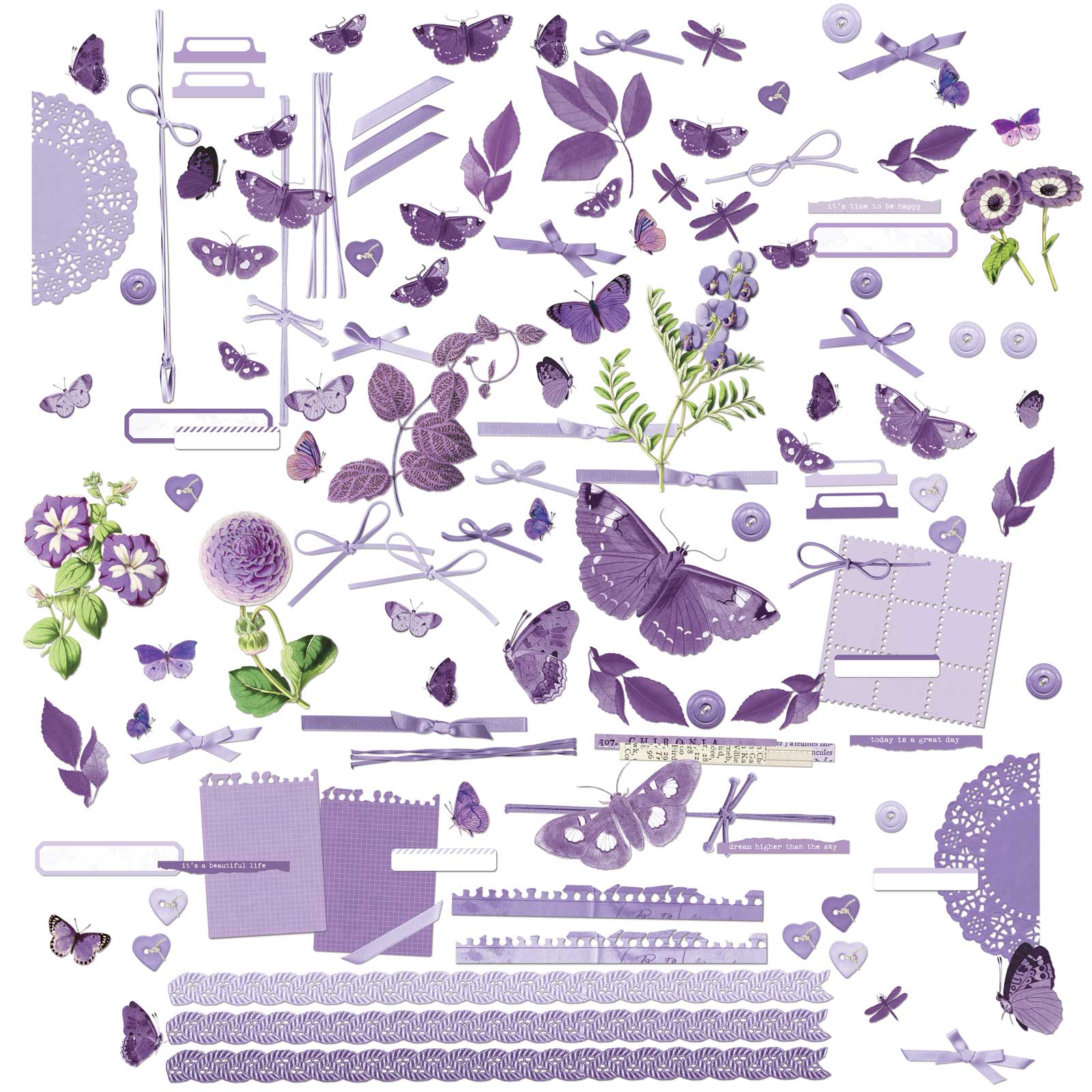 49 & Market Color Swatch Lavender 12 x 12 Collection Pack