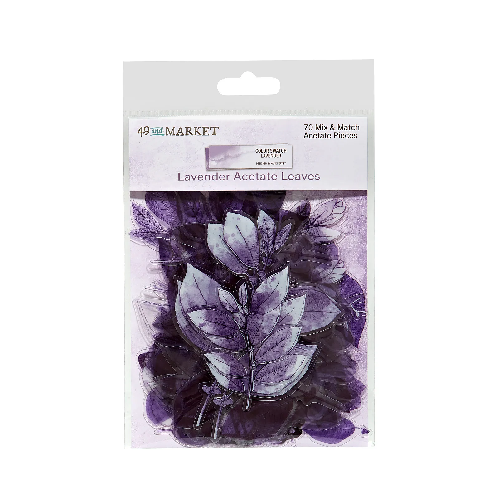 Color Swatch Lavender Acetate Leaves