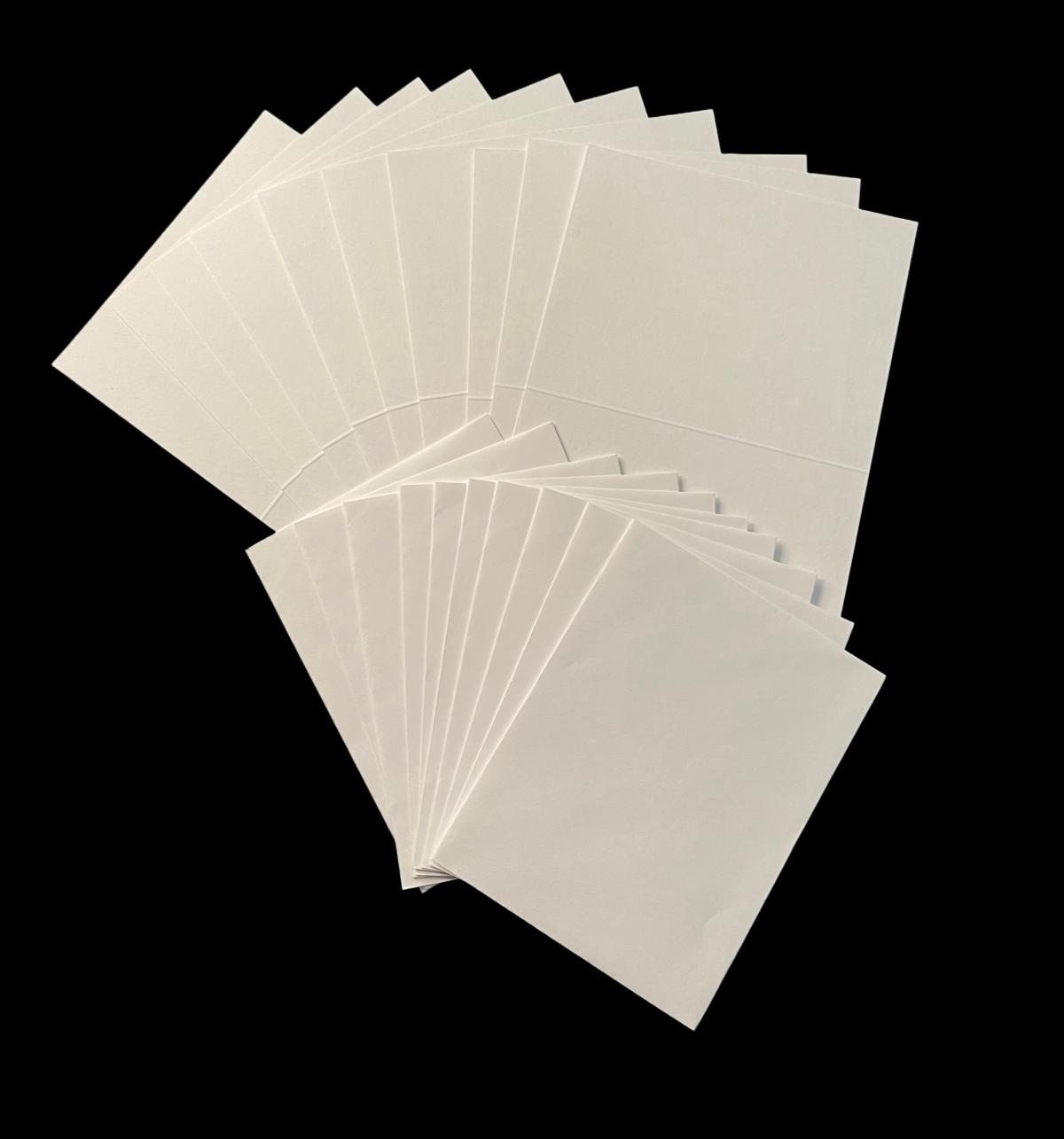 10 White Cards & Envelopes, A2