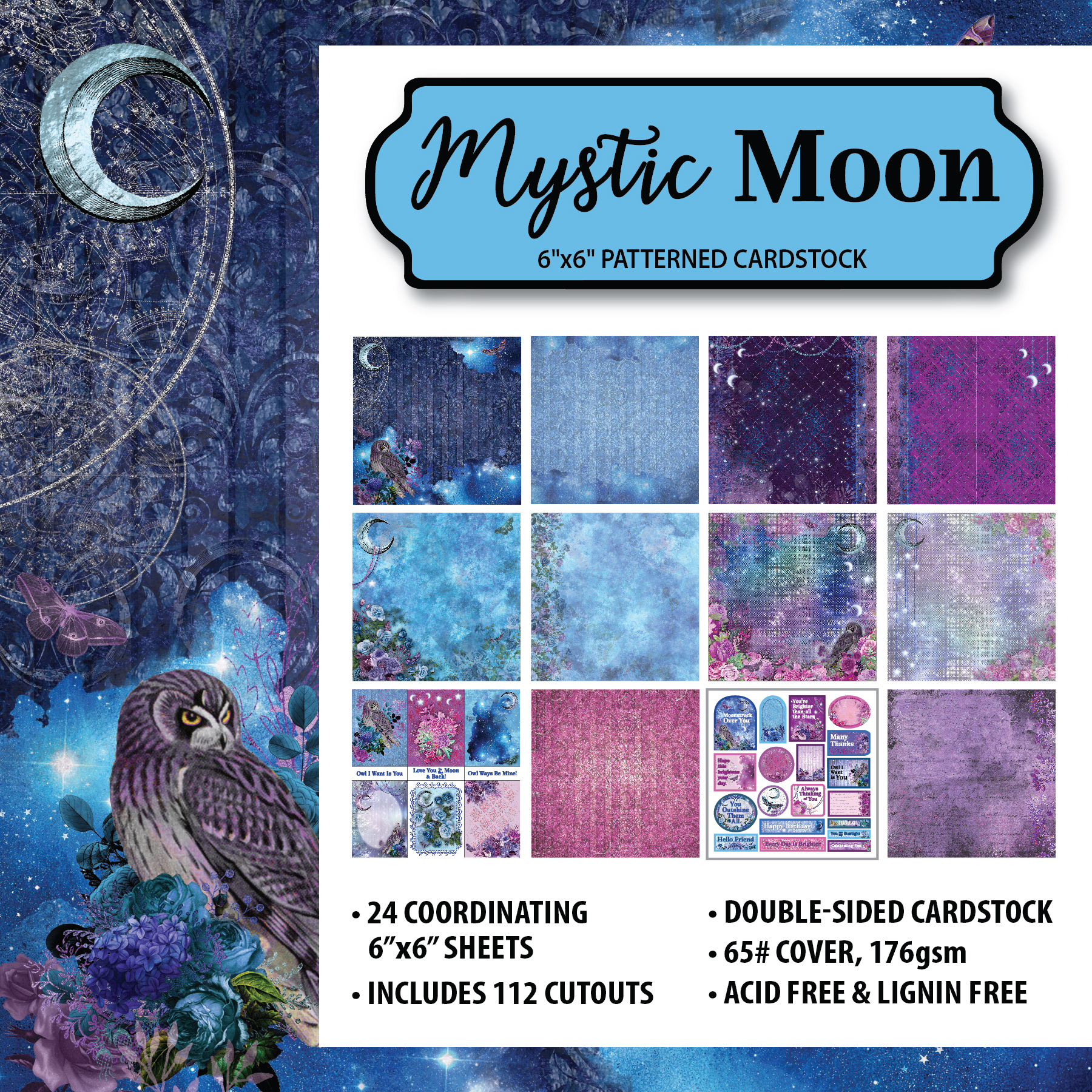 Mystic Moon 6x6 Patterned Cardstock