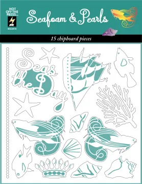 Seafoam & Pearls Chipboard