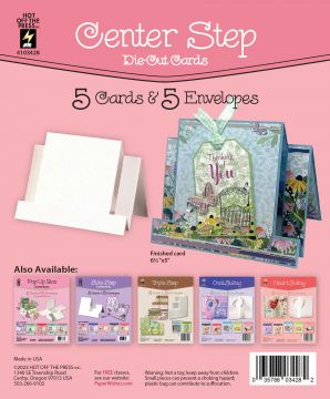 Center Step Die Cut Card 5pk