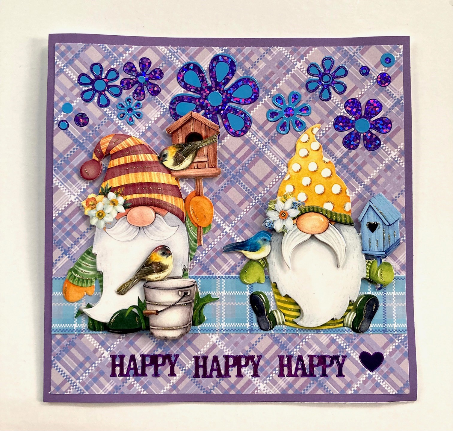 Paper Wishes | Happy Happy Happy Card