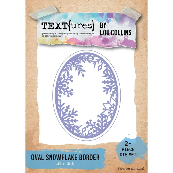 Oval Snowflake Border Die set | Snow Flurry