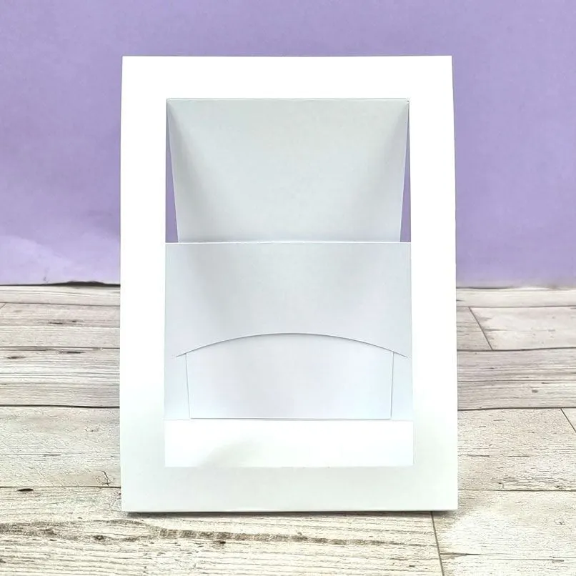 Easel Aperture Luxury Shaped Card Blanks & Envelopes