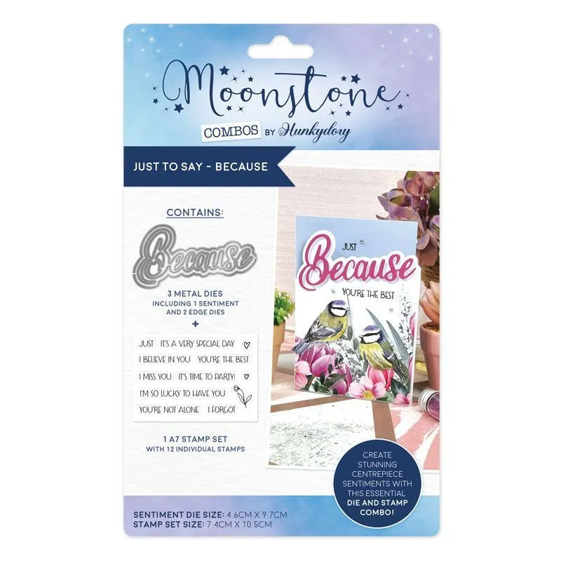 Because Moonstone Die/Stamps Combo