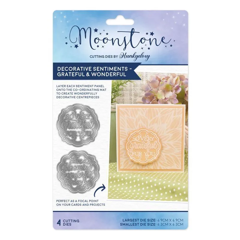 Grateful & Wonderful Decorative Sentiments Dies