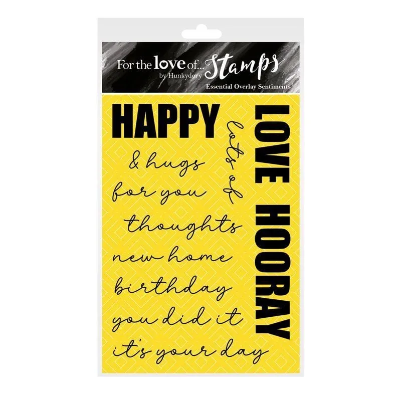 Essential Overlay Sentiments Stamps