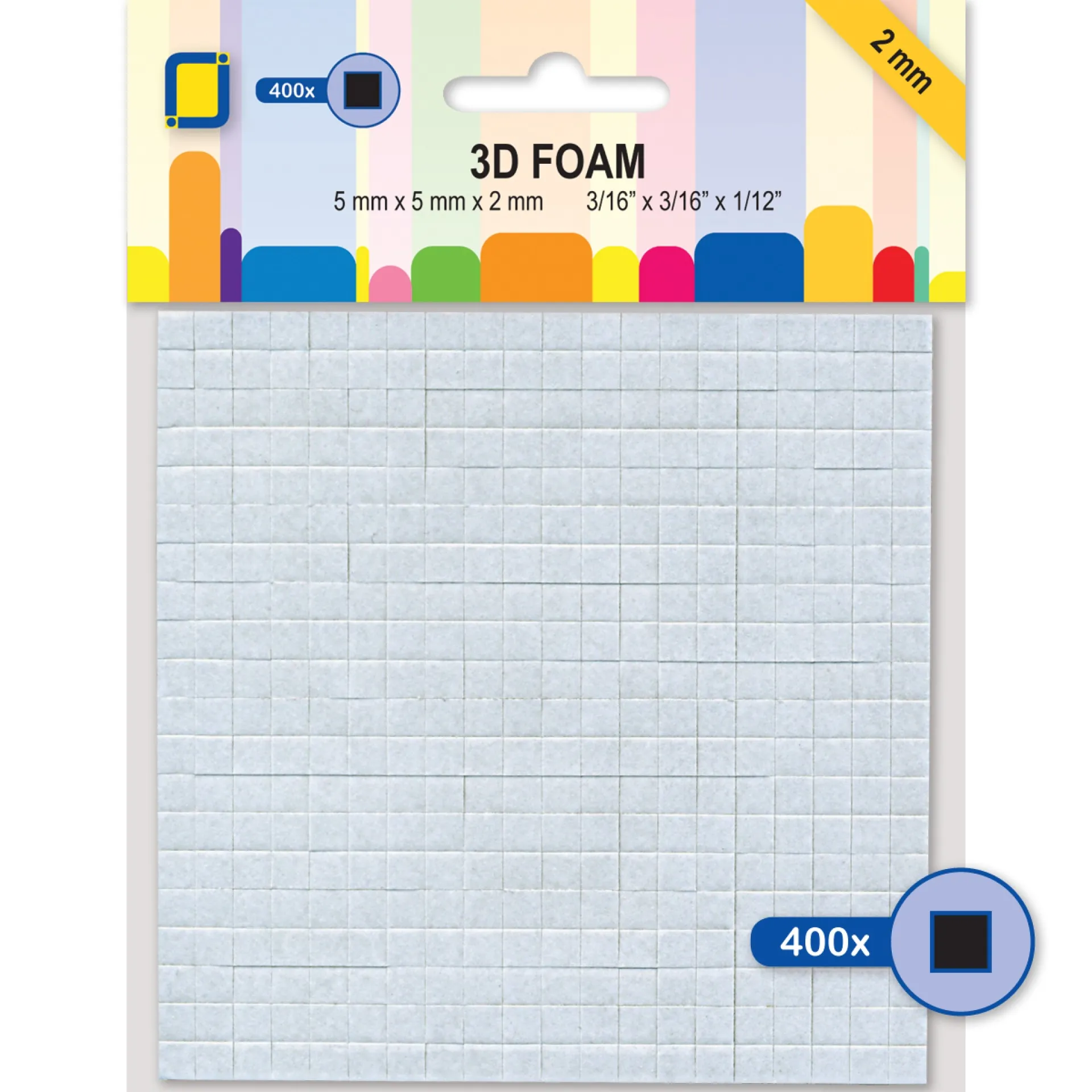 Black Foam Tape, 400 pieces