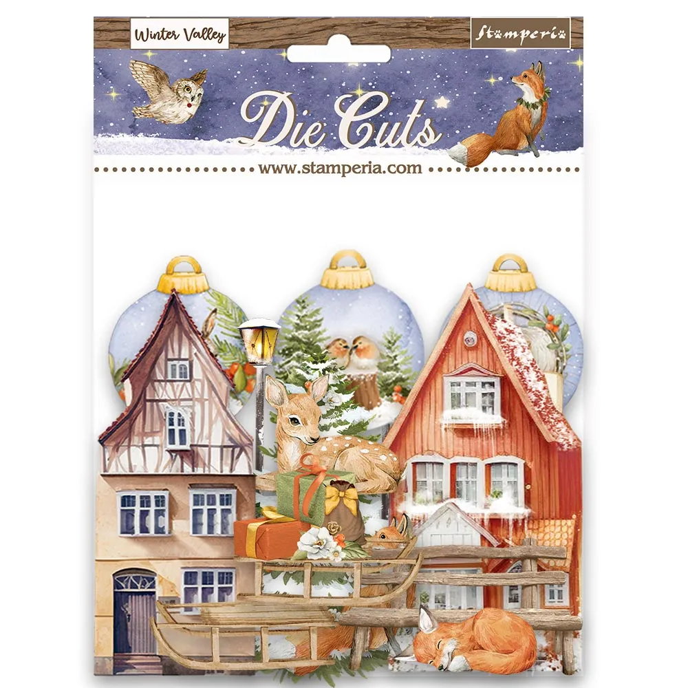 Winter Valley Die-cuts, 62 pieces