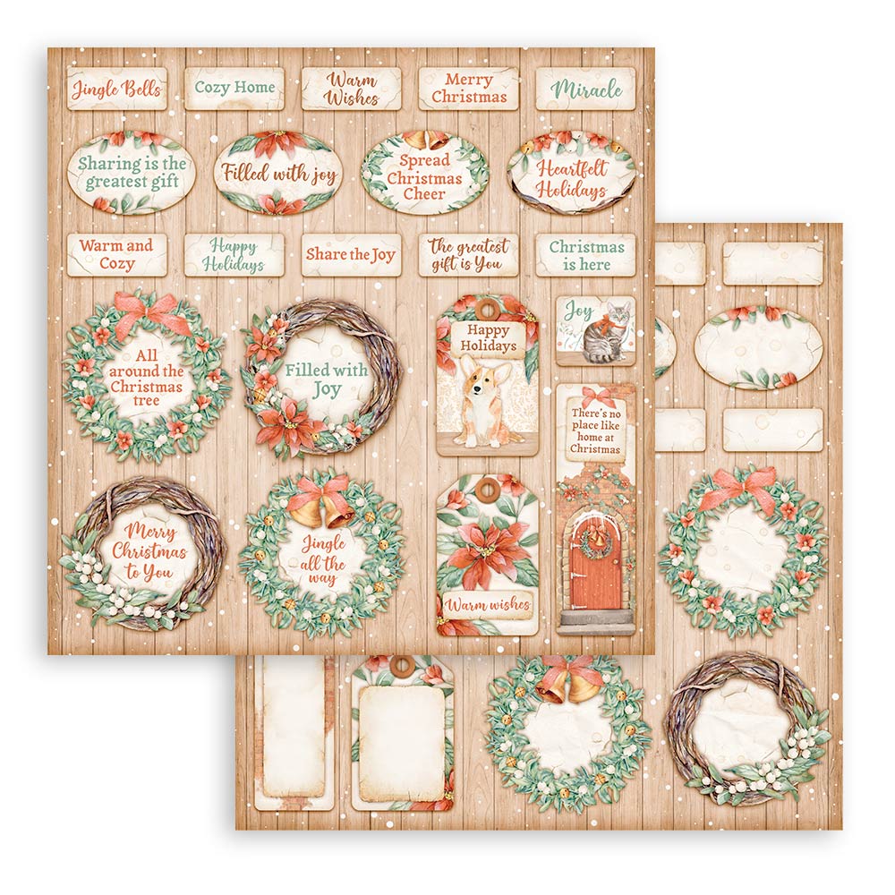 Christmas Pattern Scrapbook Paper Pad 8x8 Decorative Scrapbooking