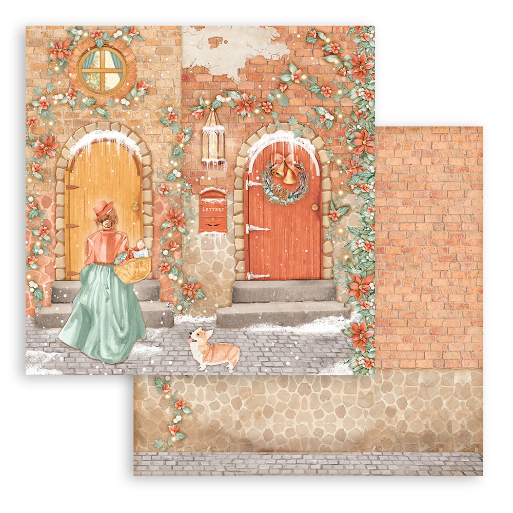 Stamperia - Winter Valley Collection - 12 x 12 Double Sided Paper - 4 Cards