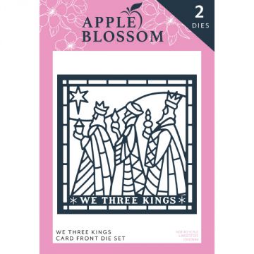 Apple Blossom Die Set We Three Kings Card Front | Classic Christmas
