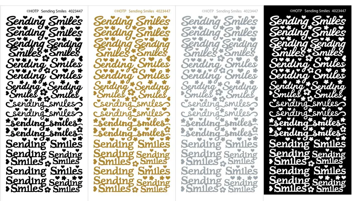 Sending Smiles Dazzlesâ¢ Stickers set, 4 sheets