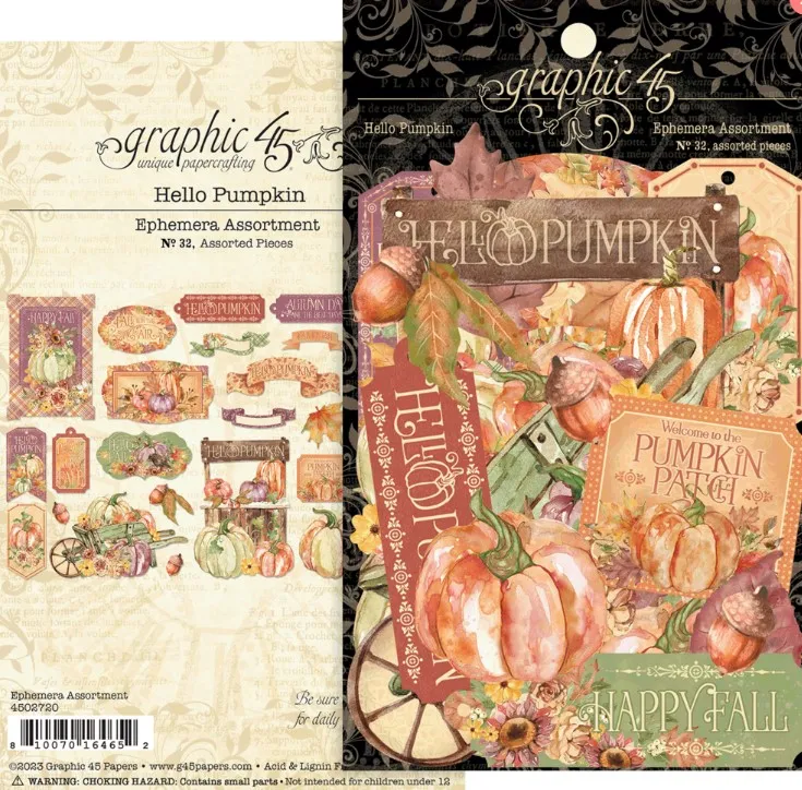 Hello Pumpkin Ephemera Assortment, 32 pieces