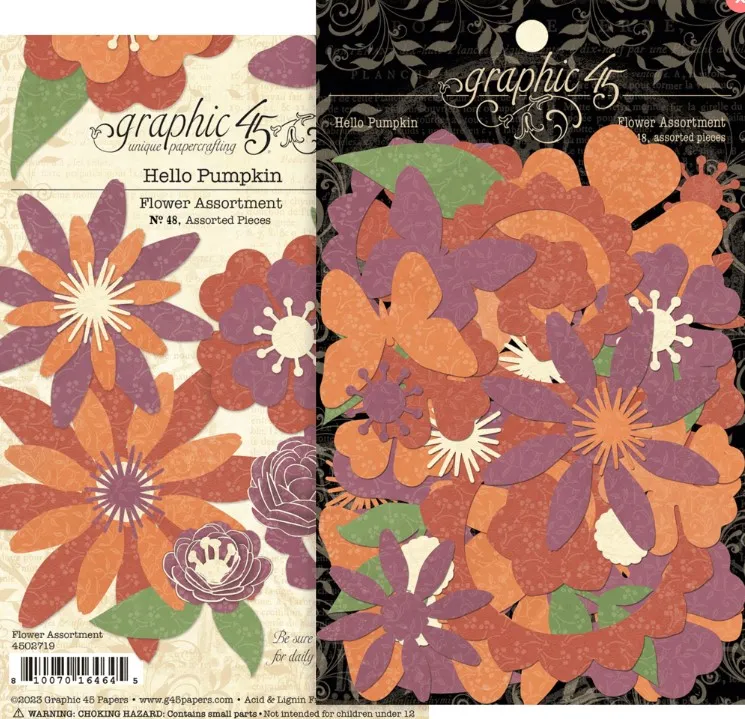 Hello Pumpkin Flower Assortment, 48 pieces