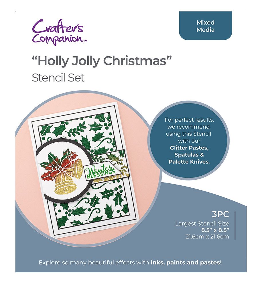 Holly Jolly Christmas Stencil Set