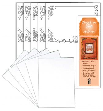 Dazzle 'em Cards—Autumn, 5 cards & envelopes
