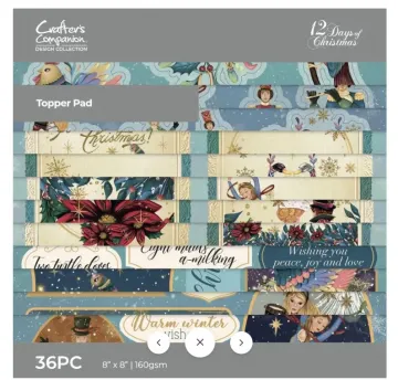 Twelve Days of Christmas 8"x8" Topper Pad