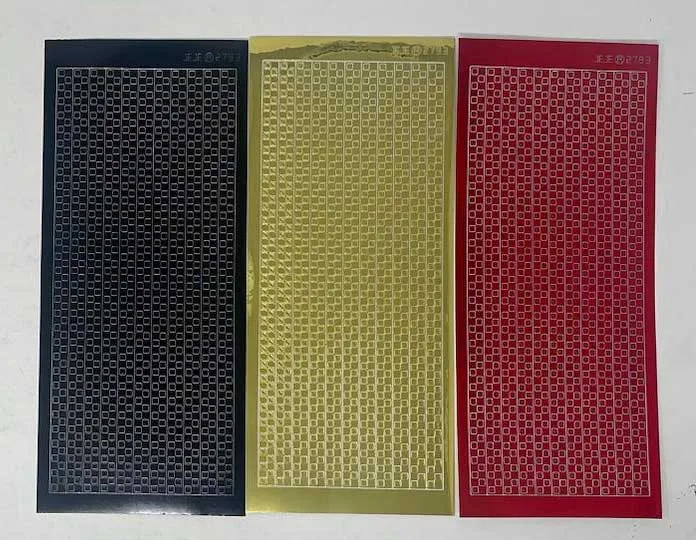 Check Border Dazzlesâ¢ Shiny stickers, 3 pack