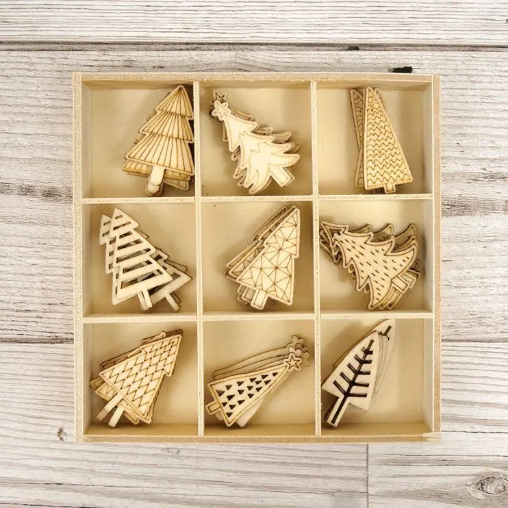 Christmas Trees Laser Cut Wooden Shapes