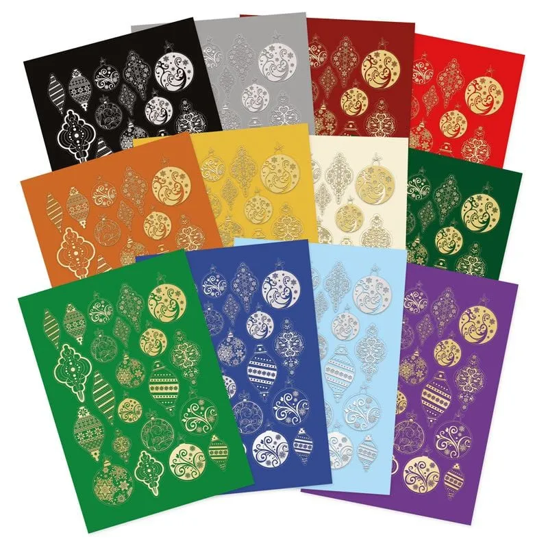 Christmas Stickables Die-Cut Self-Adhesive Baubles