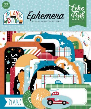 Play All Day Ephemera, 33 die-cuts