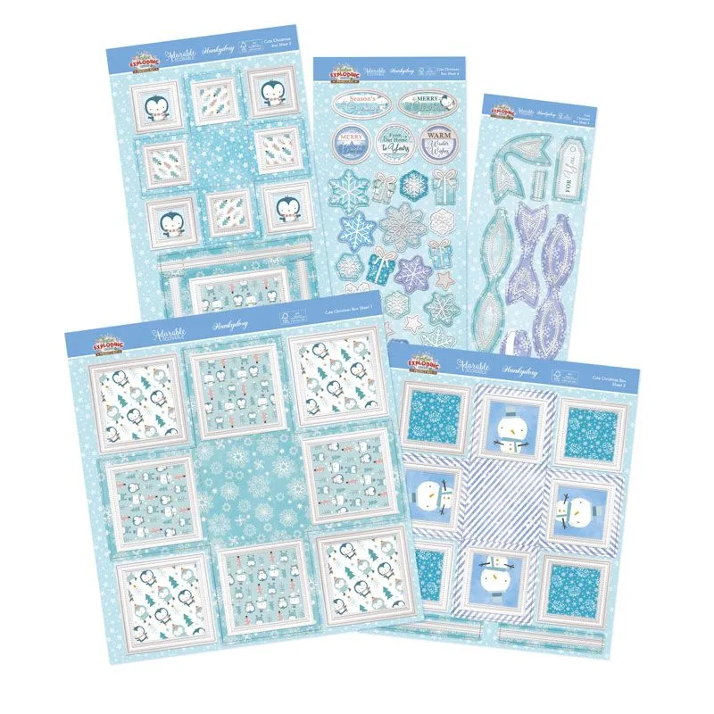 Exploding Boxes Project Kit - Cute Christmas
