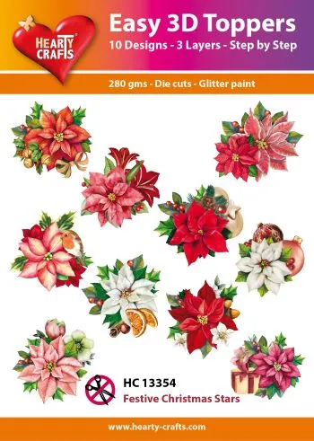 Poinsettias 3D Toppers