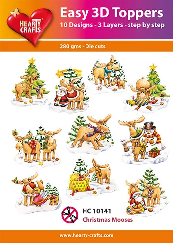 Christmas Moose 3D Toppers