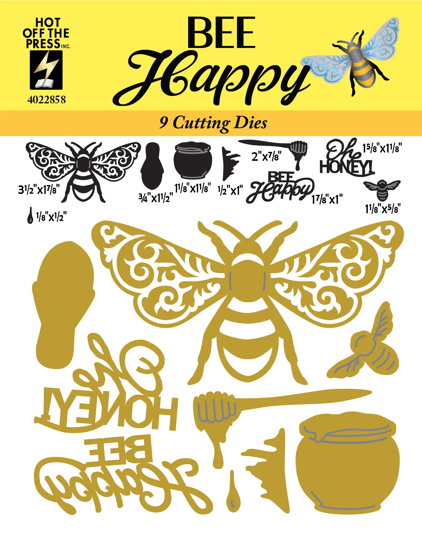 Bee Happy Cutting Dies