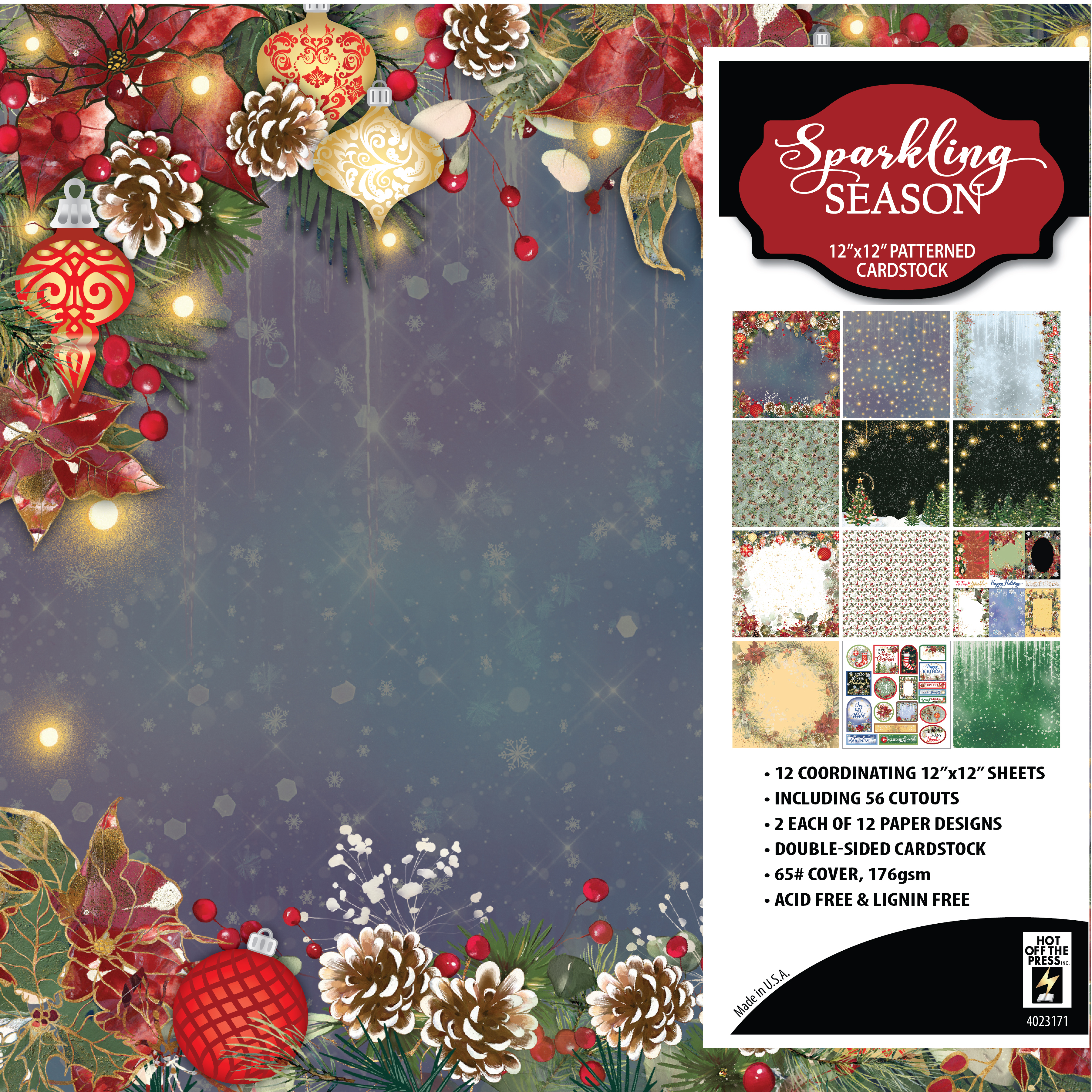 Sparkling Season 12x12 Patterned Cardstock