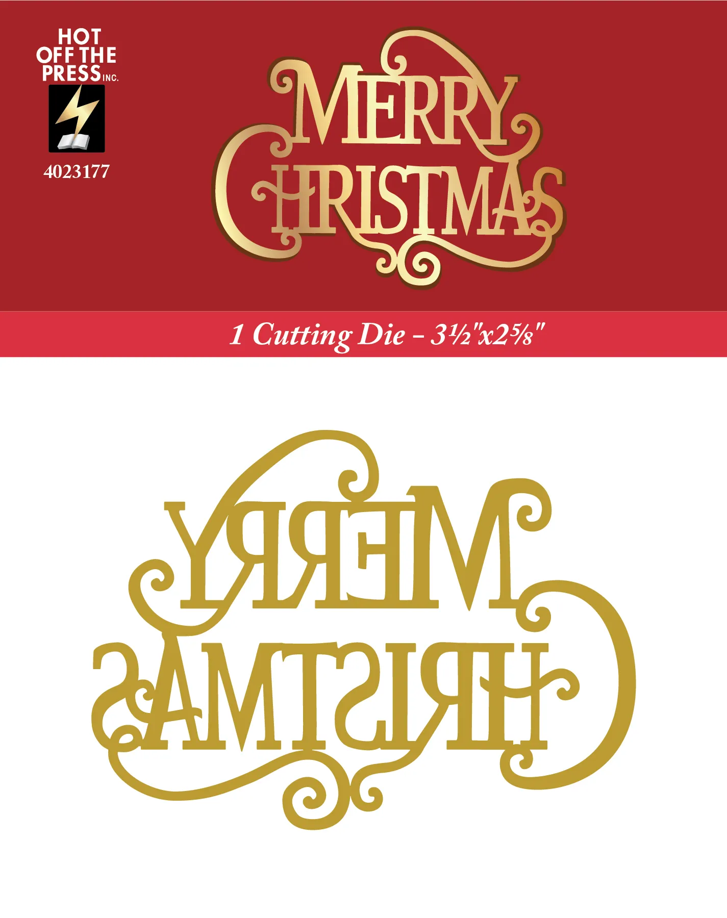 Merry Christmas Cutting Die