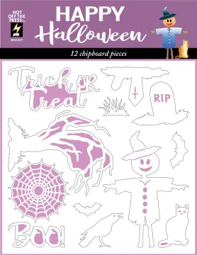 Happy Halloween Chipboard